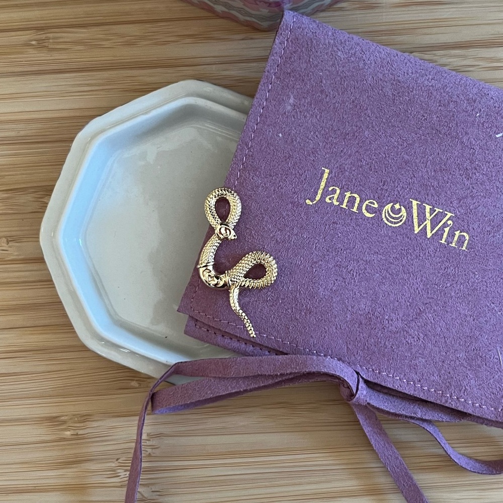 Jane Win | PROTECT Snake Charmer Pendant | 14k Gold Plated 🐍